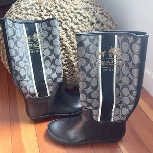 Coach rain boots